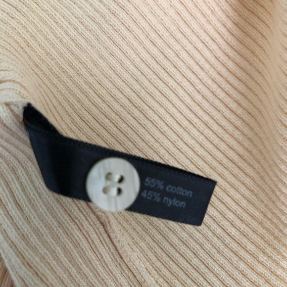 Limited brand basic cardigan in pale yellow. - Picture 5 of 5